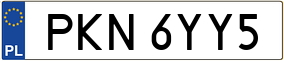 Trailer License Plate